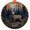 Reindeer, variant on Christmas Ornament, Christmas Decoration, Holiday Gift Idea, Heirloom Keepsake, Round , Gift Exchange, Gift Idea, Nutcracker, Holiday Keepsake, Xmas Tree Hanging Decoration, Season