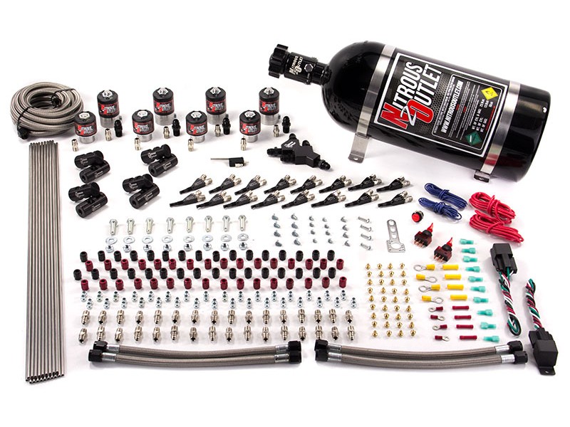 Nitrous Outlet Dual Stage 8 Cylinder 8 Solenoids Direct Port System
