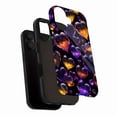 thumbnail image 3 of Galaxy Heart Shimmering Purple Orange Glitter iPhone Case, Cosmic Love Design, Compatible with iPhone 11/12/13/14/15/16 (Pro Max/Plus) for Women Men, 3 of 9