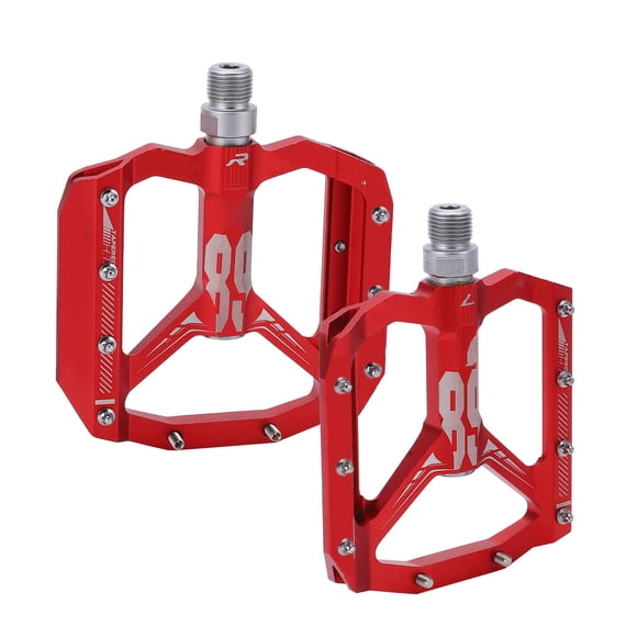Cycling Pedals, 2pcs Mountain Bearing Titanium Axle Pedale NonSlip DU Bearing Lightweight Cycling Platform Flat Pedals for for Mountain Cycling