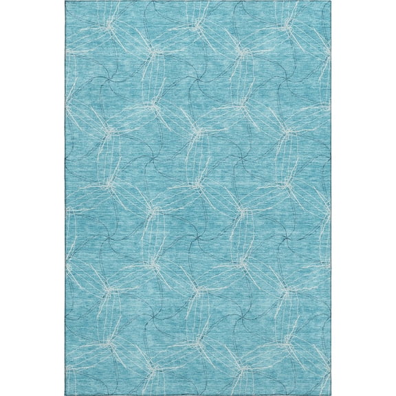 Dalyn Rugs Premium Machine Washable Mayfield AMF968 Aqua 2'6" x 3'10" Rug