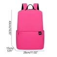 thumbnail image 2 of Up to 60% off! Anckoeil Adult Solid Color Small Backpack Men and Women Style Schoolbag Lightweight Schoolbag, 2 of 4