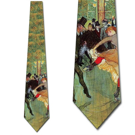 At the Moulin Rouge The Dance Tie Men's Art Neckties by Three Rooker