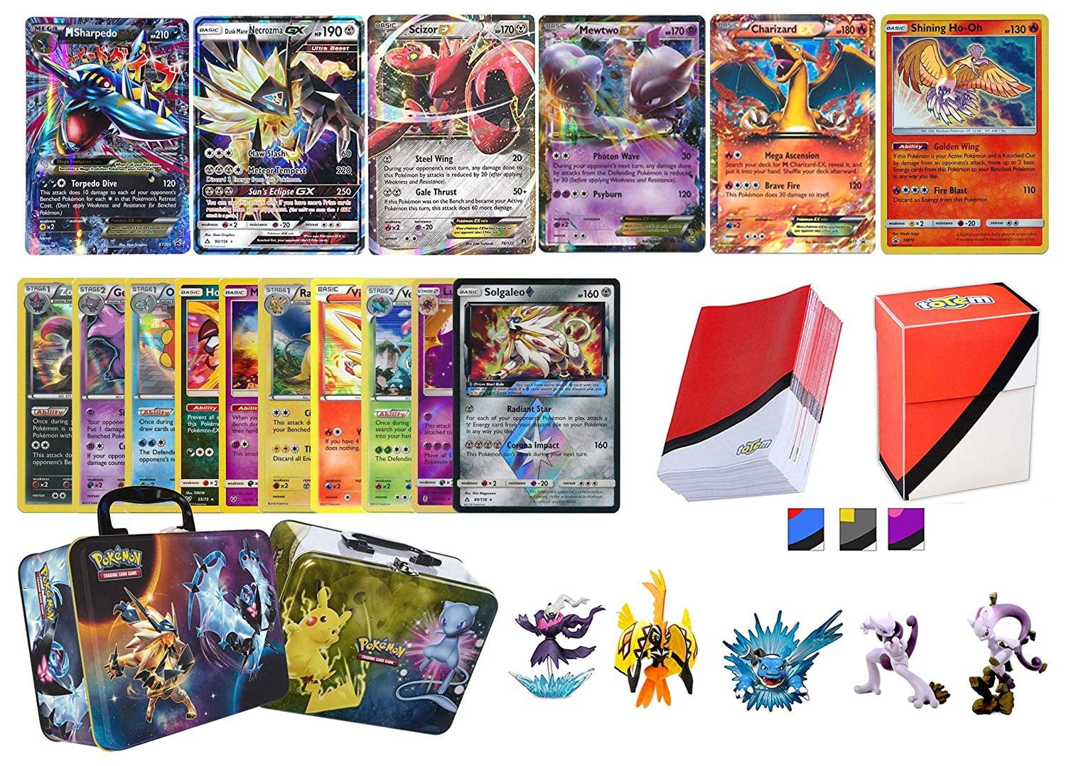 Pokemon Ultra Rare Lot 6 Ultra Rare Cards! 1 GX 1 MEGA 3 EX 1 Shining