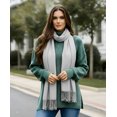 thumbnail image 2 of Fashion Women's Scarf Lightweight Long Scarfs Luxury Lady Classic Range Pashmina Silk Solid colors Wraps Shawl Stole Soft Warm Scarves For Women, 2 of 6