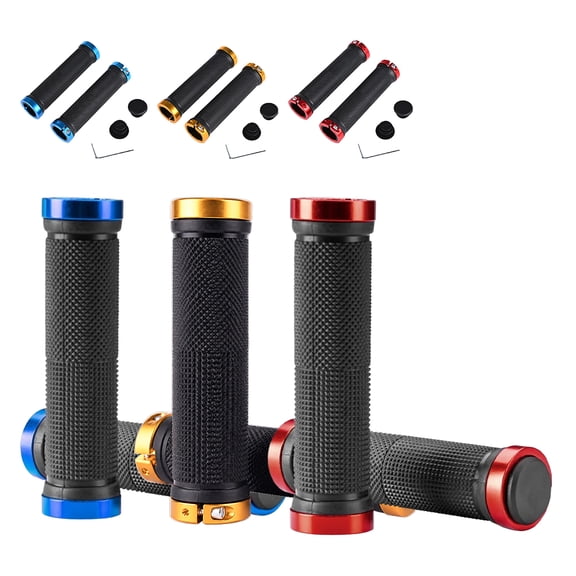 3 Pairs MTB Grips,Anti-slip Bike Grips Handlebar Grips Lock-on For Flat-Handlebar Road Bike Mountain Bike