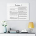 thumbnail image 2 of Scripture Walls Romans Chapter 5 Landscape White Bible Canvas Christian Wall Art Ready to Hang Unframed, 2 of 12