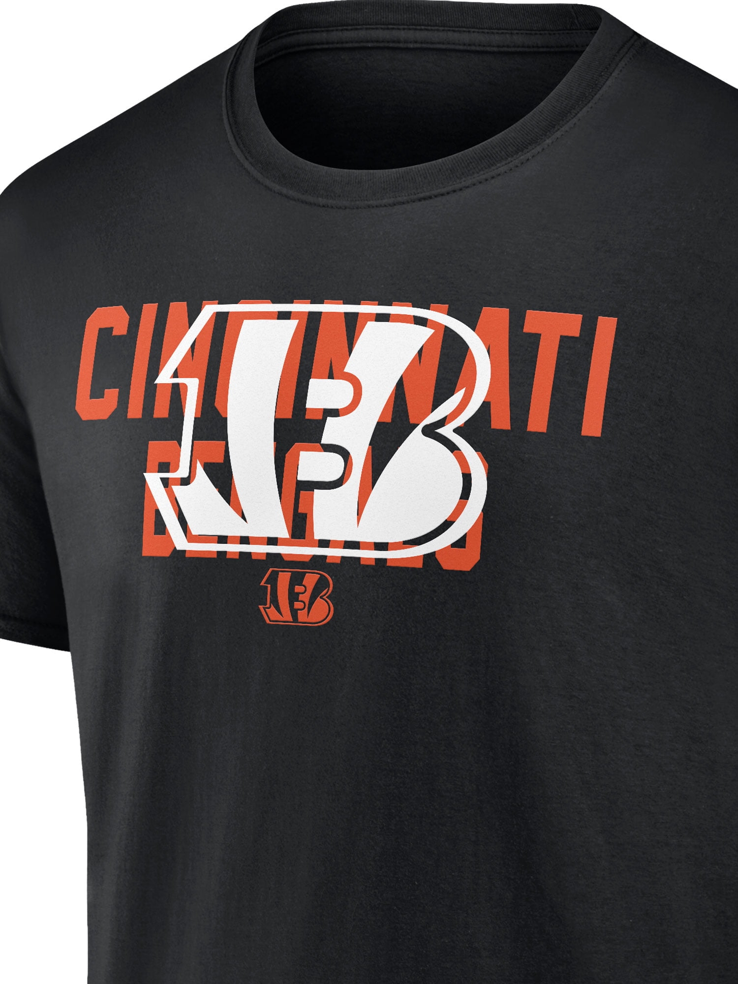 NFL Cincinnati Bengals Men's Cotton Black Short Sleeve T-Shirt