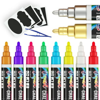 VILMA Liquid Chalk Markers Window Markers for Cars Glass pens Wet Erase  Markers Washable Blackboard Markers for Car Window, Mirrors,Signs,Crafts,  2MM
