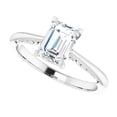 thumbnail image 5 of Arise Jewel 2.1 Ct Emerald Cut Moissanite Rings for Her - 14K White Gold Plated Rings - Engagement Designer Rings for Women's - Proposal Delicate Rings for Her - Classic Anniversary Wedding Rings, 5 of 5