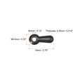 thumbnail image 2 of Uxcell  3/4" Botón de giro para marco con tornillos para colgar fotos Metal Negro 100 Pcs, 2 of 3
