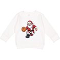 thumbnail image 2 of Inktastic Santa Playing Basketball Christmas Toddler Sweatshirt, 2 of 4