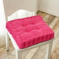 thumbnail image 6 of Trending, Vsgery Chair Cushion, Solid Color, Thickened Soft Corduroy, Kitchen Dining, Patio, Comfortable Seat Pad|100%Polyester,Pink, 6 of 9