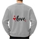 thumbnail image 2 of Ceisia Men's Valentine's Day Heart Print Sweatshirt | Relaxed Winter Casual Pullover Gift, 2 of 5