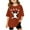 Brick Red, variant on Boys Girls Cartoon Da Zhan Hong Tu Graphic Print Tee with Short Sleeves, Back to School Summer T shirts Sizes 3-14