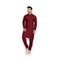 thumbnail image 4 of Maroon Color Traditional Kurta Pajama Catalog 69010&ndash; Cultural Wear for Mens, 4 of 6