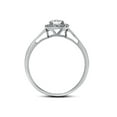 thumbnail image 2 of FJC Finejewelers 10k White Gold 7x5mm Oval White Topaz with White Topaz accent stones Halo Ring, 2 of 8