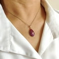 thumbnail image 4 of 14K Gold Natural Pear Ruby Pendant Pendant- July Birthstone, 4 of 4