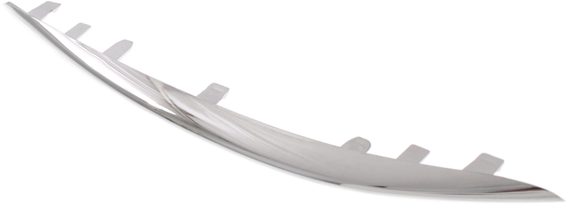 Bumper Trim Compatible With 2015-2018 Mercedes Benz C300 Front, Right Passenger Side, Outer Chrome