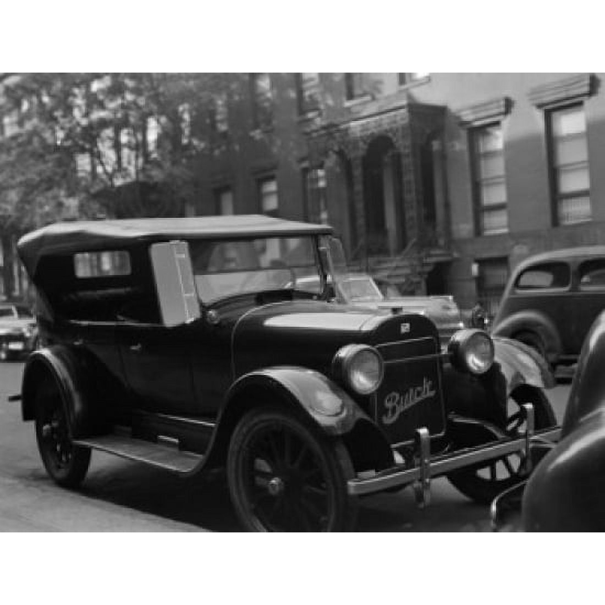 Posterazzi Vintage Buick parked on street Canvas Art - (18 x 24)