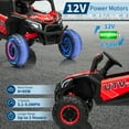 thumbnail image 5 of CazToi 12V Kids Truck with 4WD/2WD Switch Remote Control Spring Suspension & Bluetooth Music for Ages 3-8, 5 of 7