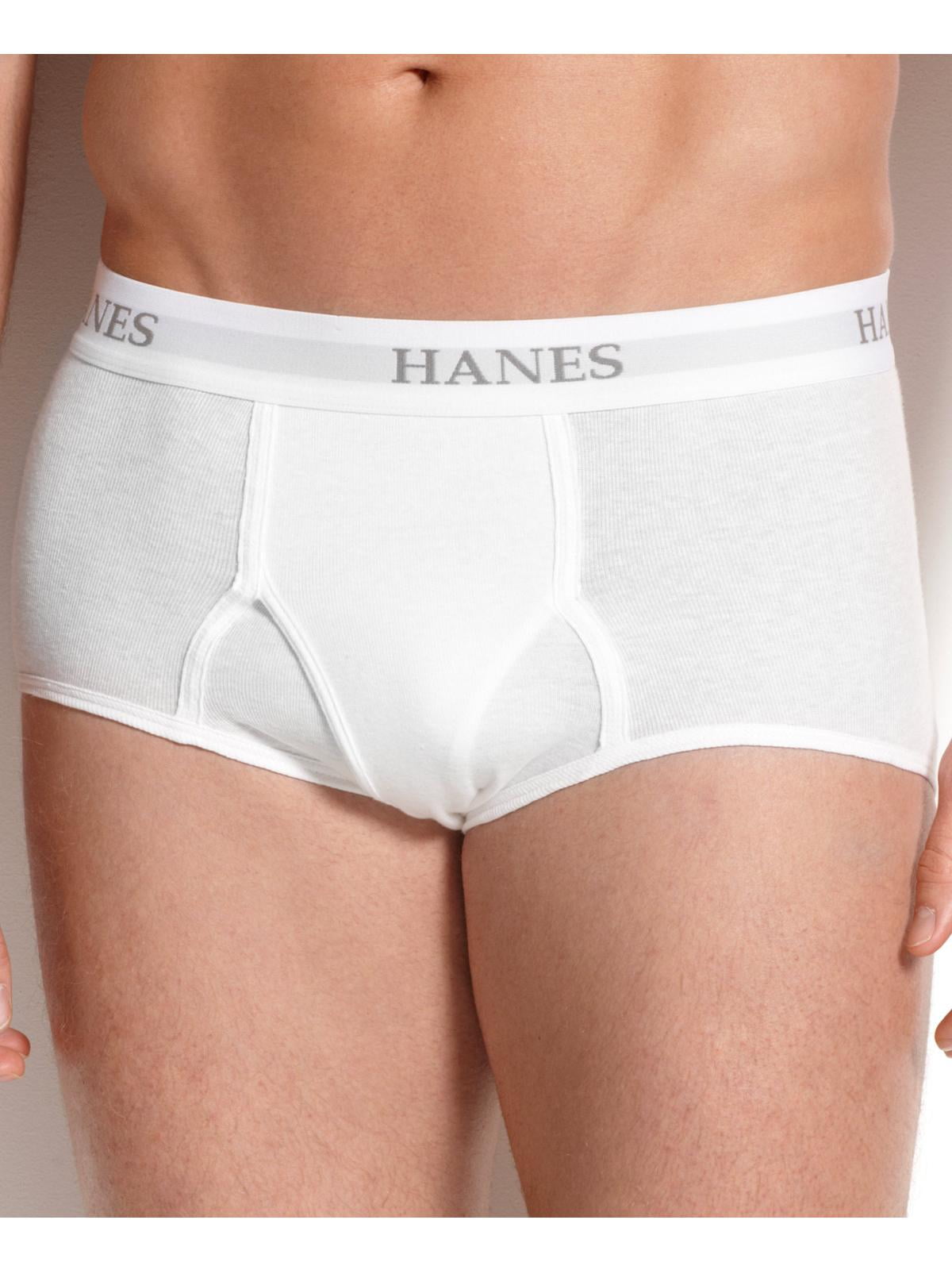 Hanes Men's Hanes Y764 Platinum Premium Briefs 6 Pack (White L