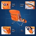 thumbnail image 3 of Nice C Beach Camping Folding Chair w/Cooler High Back, Chair with Cup Holder & Carry Bag Compact & Heavy Duty Outdoor, Camping, BBQ, Beach, Travel, Picnic, Festival(One Orange), 3 of 9