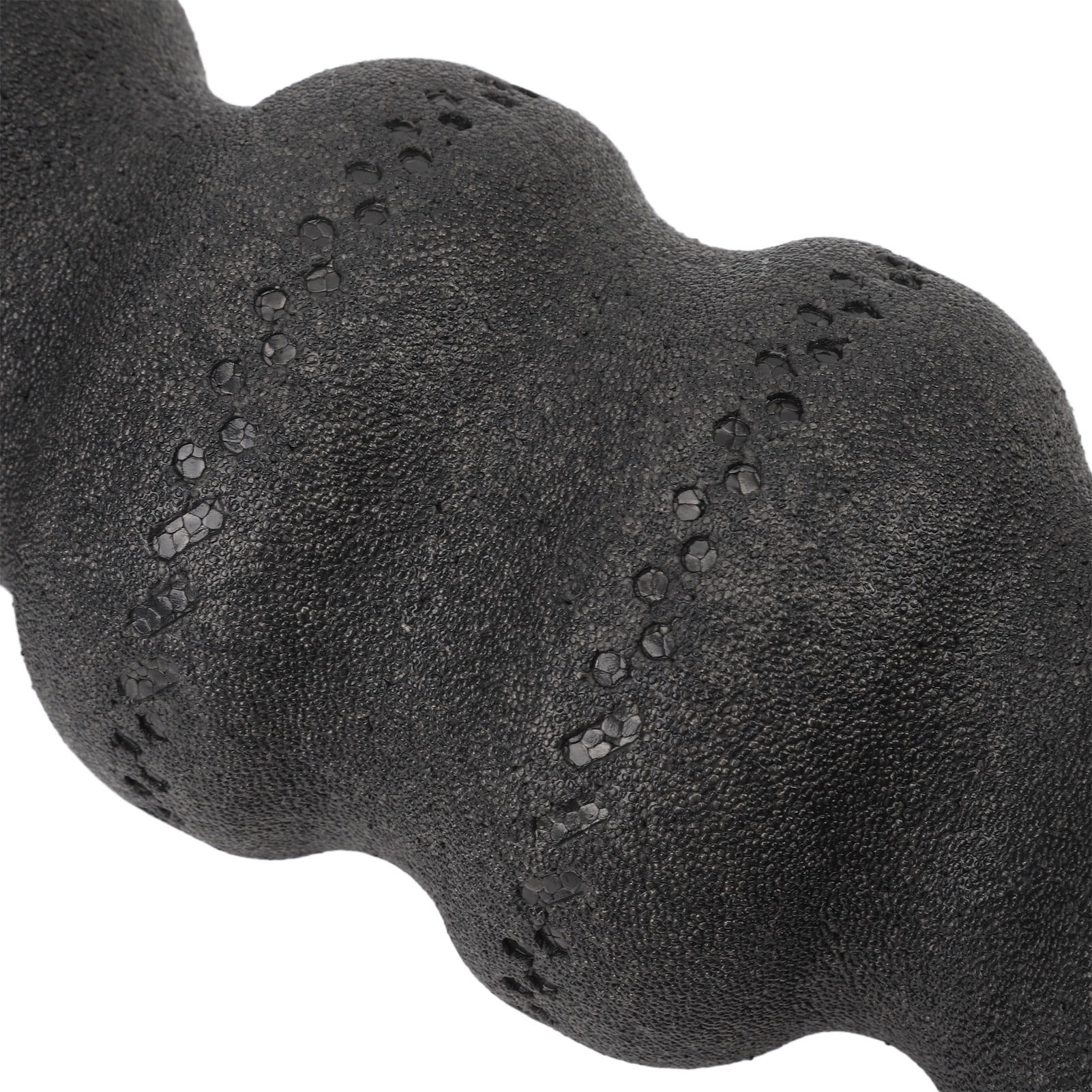 Yajisi 55 Degree High Hardness Peanut Shape Exercise Foam Roller for Back and Leg Muscle Recovery, 17.7 inches / 45 cm, Black
