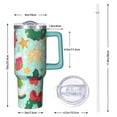 thumbnail image 2 of 40 oz Christmas Tumbler with Handle and Straw, Stainless Steel Insulated Reindeer Tumbler 40 oz, Leak Proof Holiday Cup, Christmas Gifts for Women, 2 of 4