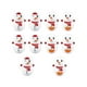 thumbnail image 5 of Vaso decorativo de muñeco de nieve para decoración del hogar, vaso oscilante de Navidad divertido, juguetes para el hogar y al aire libre, 10 Uds., 5 of 8