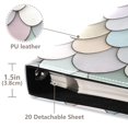 thumbnail image 3 of FORMRS 3 Ring Photo Album 4"x6" Self Adhesive Large Capacity PU Leather Cover, Light Blue Shimmering Pattern, 3 of 8