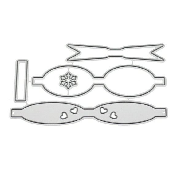 Flower Bow Tie Metal Die Cuts,Christmas Bowtie Hair Bow Clip Cutting Dies Cut Stencils for DIY Scrapbooking Decorative Embossing Paper Leather Scrapbooking Card Making, Multisize