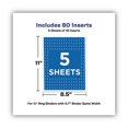 thumbnail image 4 of Binder Spine Inserts, 1/2" Spine Width, 16 Inserts/sheet, 5 Sheets/pack | Bundle of 2 Packs, 4 of 5