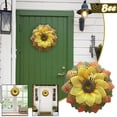 thumbnail image 2 of Girasol De Abeja, Adornos De Corona Colgantes Artificiales, Corona De Día De Abeja Para Puerta Delantera, Decoración Para Fiesta De Boda Speravity HA042635-04, 2 of 6