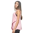 thumbnail image 3 of Expert Brand USA-Made Women's MoCA Cotton Blend Front Tie Tank Top, Pale Pink, Medium, 3 of 8