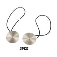 thumbnail image 3 of yingyy 1/2/3/5 2 Pieces Curtain Tieback Round Polyester Replacement Simple Style Household Kitchen Sunshade Drape Fixing Fastener Silver 1 Pc, 3 of 6