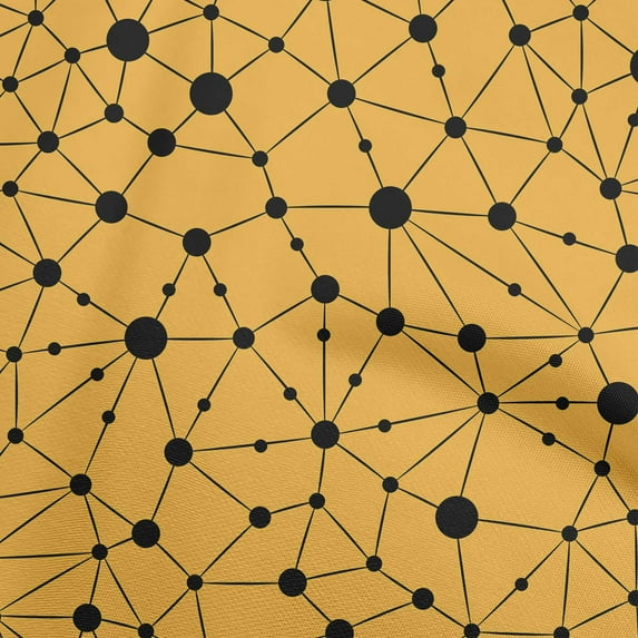 oneOone Cotton Poplin Mustard Yellow Fabric Sewing Fabric By The Yard Printed Diy Clothing Sewing Supplies 56 Inch Wide