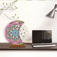 thumbnail image 5 of FLOPESN Rotatable Permanent Calendar DIY Diamond Art Painting Kits Ornaments, Creative Design Diamond Art Wooden Home Decor, Desktop Single-Sided Diamond-Mandala, 5 of 8