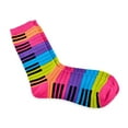 thumbnail image 7 of TeeHee Music Cotton Crew Socks for Women and Men 3-Pack (9-11, Piano Key), 7 of 7