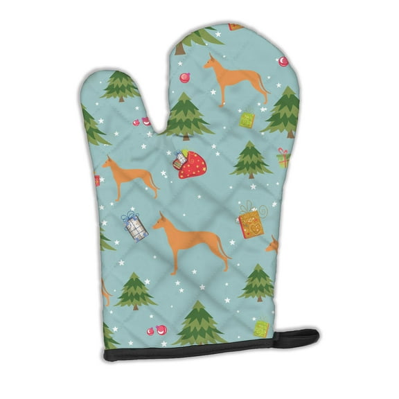 Christmas Pharaoh Hound Oven Mitt