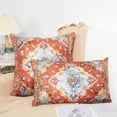 thumbnail image 2 of Boho Throw Pillow Covers 12x20 inch Monaco Rug Persian Carpet Double Sided Pattern Cotton Soft Pillow Case Cushion Cover Pillowcase for Couch Sofa Bed Decorative (Orange), 2 of 6