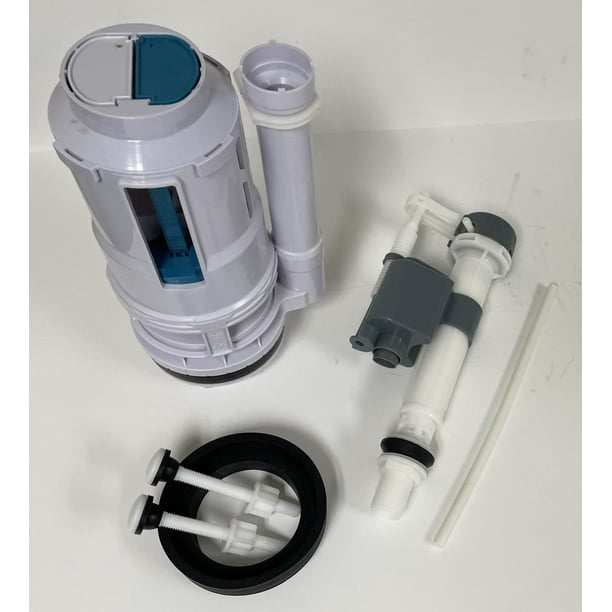 Glacier Bay Top Button 3 inch Flush Valve and Fill Valve Kit for Two