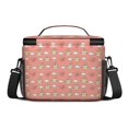 thumbnail image 3 of Cat Crown and Love Pink Pattern Insulated Lunch Box for Women Men, Medium Leakproof Cooler Bag with Adjustable Strap, 10"x6.7"x8", 3 of 6