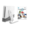 thumbnail image 1 of Restored Nintendo Wii Console White - Mario Kart Wii (Refurbished), 1 of 2