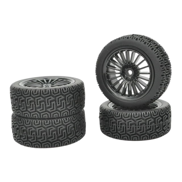 RC Rubber Car Tires Wheel Rims Hub for 1:10 1:16 Scale HPI Scx10 Truck