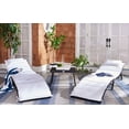 thumbnail image 2 of SAFAVIEH Carew Outdoor Patio 3 Piece Sun Lounger Set, Black, 2 of 14