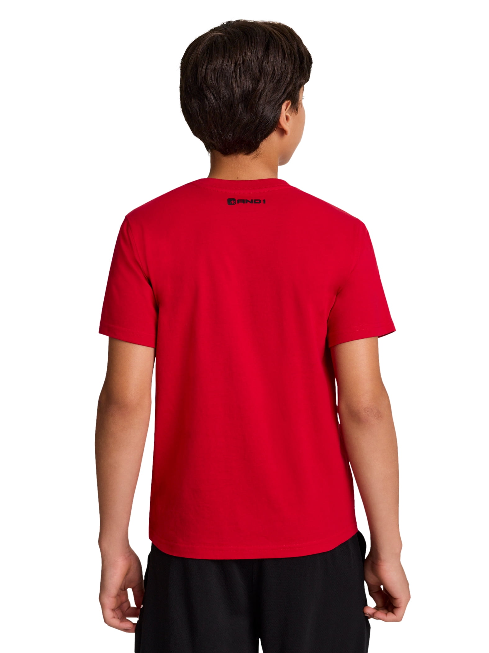 AND1 Boy’s Short Sleeve Graphic T-Shirt, Sizes 4-18