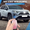 thumbnail image 3 of Key Fob Cover Compatible with Toyota Land Cruiser Venza RAV4 4Runner Corolla Cross Grand Highlander Tundra Crown Tacoma Camry Keychain Case Holder Protector,Silver-pink, 3 of 6