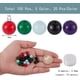 thumbnail image 2 of 100 cuentas redondas de jade natural de Malasia de 8 mm, kit para hacer pulseras, cuentas de piedras preciosas sueltas de colores para hacer joyas y manualidades., 2 of 7
