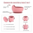 thumbnail image 3 of Set de Platos y Cubiertos Babe Rosa con Ventosas para Bebé, 3 of 9